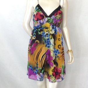 E-Klah Colored Floral Women's Summer Dress